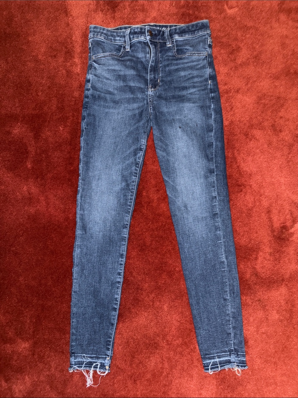 American Eagle Outfitters Two-Tone Blue Denim Jeans